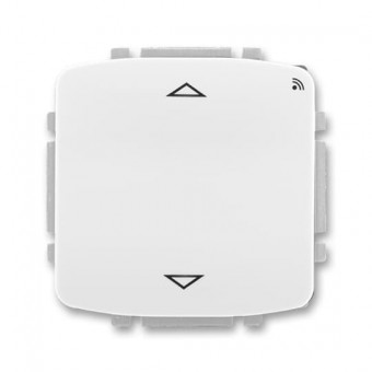 spínač žaluziový s krátkocestným ovladačem, s RF přijímačem, 868 MHz, bílá, design TANGO